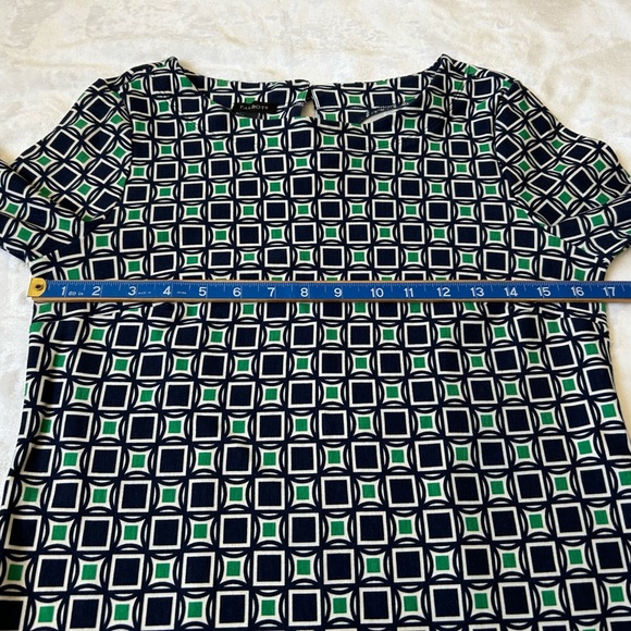Talbots Geometric Print Sheath Dress - Picture 3 of 7